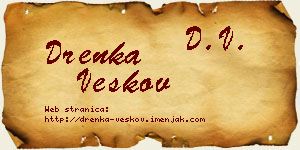 Drenka Veskov vizit kartica
